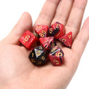 49pcs Acrylic Polyhedral Dice Double Colors Dice With Pouch For Games Fun  Z