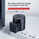Travel USB Charger Plug Power Adapter + Rotation Type Socket Pin for EU US UK AU