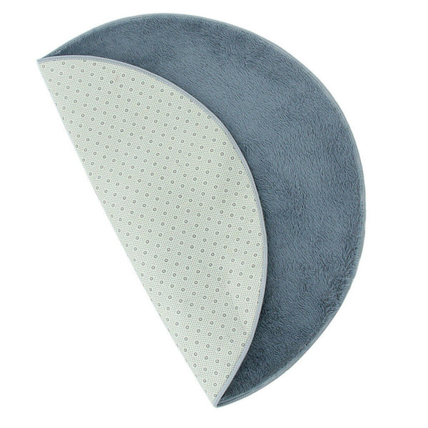 Gray Drum Rug Pad Carpet Mat Felt Soft Durable Dia 120cm