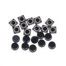 10pcs Momentary Tact Tactile Push Button Switch 12x12x12mm 4 Pin Cap  Gw
