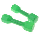 4 pcs Kids Plastic Dumbbells Sports Exercise Toys Green & Pink
