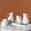 Mini Garden Ornament Hare Rabbit Animal Sculpture Outdoor Garden Decoration