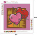 5D DIY Full Drill Diamond Painting Love Heart Cross Stitch Decor (C858)