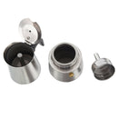 100ML Stainless Steel Coffee Maker Percolator Stove Top Pot Y6K4