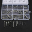 150Pcs Split Cotter Pins Kit Set W/ Box Stainless Steel Assortment Split-Co Z8T6