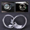 Pair Chrome Plated Front Fog Light Lamp Cover Trim Fit For BMW X5 F15 2014-2015