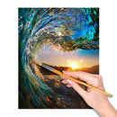Paint by Numbers Kit Sunset Seascape DIY Large Canvas Oil Painting UnFramed Art