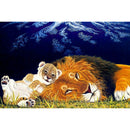 Paper Puzzles 1000pcs Lion Cat DIY Jigsaw Educational Toys Animals Picture