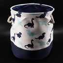 Dinosaur Cartoon Canvas Storage Basket for Toys Child Folding Laundry Baske