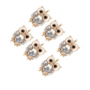 10Pcs/Set Alloy Crystal Owl Charms Pendant Jewelry Findings DIY Making Craft FT
