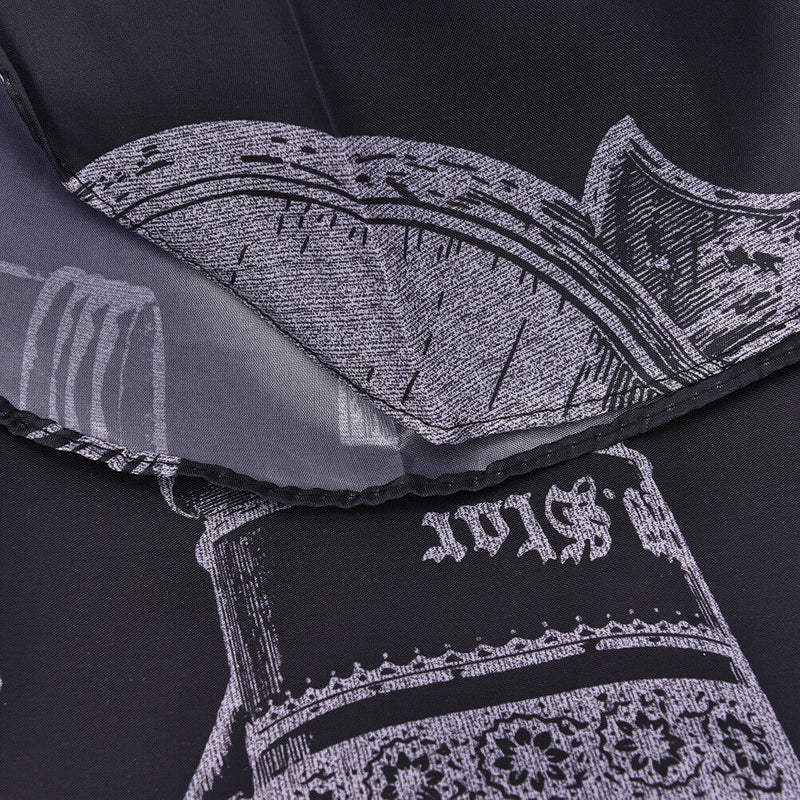 Black Hairdressing Cape Hair-Cut Salon Barber Nylon Cloth Wrap Protect Gown Apro