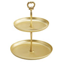 Two-Tier Golden String Disk - Entrance Key Mirror Tray For Jewelry Decorati R3F9