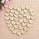 150Pcs Wooden Hearts Craft Love Shape For Wedding Decoration - 15X12Mm