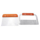 2 Pieces Straight Wavy Wax Vegetable Dough Soap Cutter Loaf Cake Potato Slicer