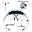 Magnifying Glass Lens LED Light Lamp Visor Head Loupe Jeweler Headband Magnif lj