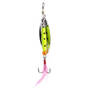 Fishing Lures Spinner Baits Metal Bionic Fish Hook Tackle Spoon Sequins Feather