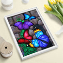 Diamond Painting Butterfly Stone Gate Full Round Drill Wall Picture 30x40cm