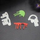 2pcs Drops of Blood Metal Cutting Dies Stencil Embossing Scrapbook Craft A
