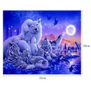 DIY 5D Diamond Embroidery Painting Cross Stitch Kit Tiger Animal Home Decor