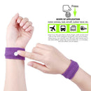 2pcs Morning Sickness Wrist Bands Anti Motion Sickness Wristband (Purple)