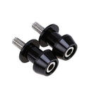 2pcs Motorbike CNC Swingarm Swing Arm Spools Sliders Stand Bobbins 8mm Black