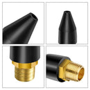 10pcs Rubbe Air Conical Blowgun Tips Set with 1/8'' MPT Brass Air Inlet