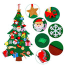 Kids Felt Christmas Tree with Ornaments Xmas Gift DIY Door Wall Hanging Dec