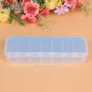 Large 7 Compartment Holder Convenient Jewelry Contact Lens Storage Box hv2n