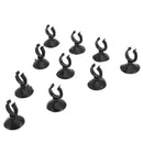 10PCS 45mm Dia Aquarium Suction Cup Airline Tubing Mounts Black U9P3