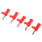 10 Pieces 4mm Wire Audio Speaker Cable Banana Plug Connectors, Red+ Black