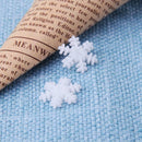 100pcs Plastic Button Snowflake Scrapbooking Pendant Christmas Decor