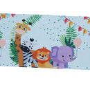 6pcs Safari Animal WaterBottle Label Bottle Wrappers Kids Birthday Party DecorBX