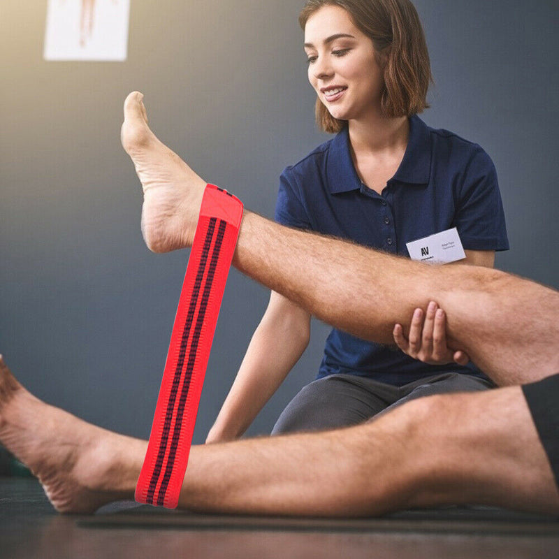 Red+Blue+Black Hip Band Yoga Booty Leg Loop Squat-Resistance Band w/Carrying Bag