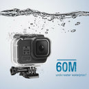 60m Waterproof Shell Transparent Housing Case for GoPro Hero 8 Sport Camera