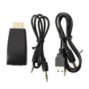 Mini Adapter Converter HDMI Male to VGA Video Audio Black