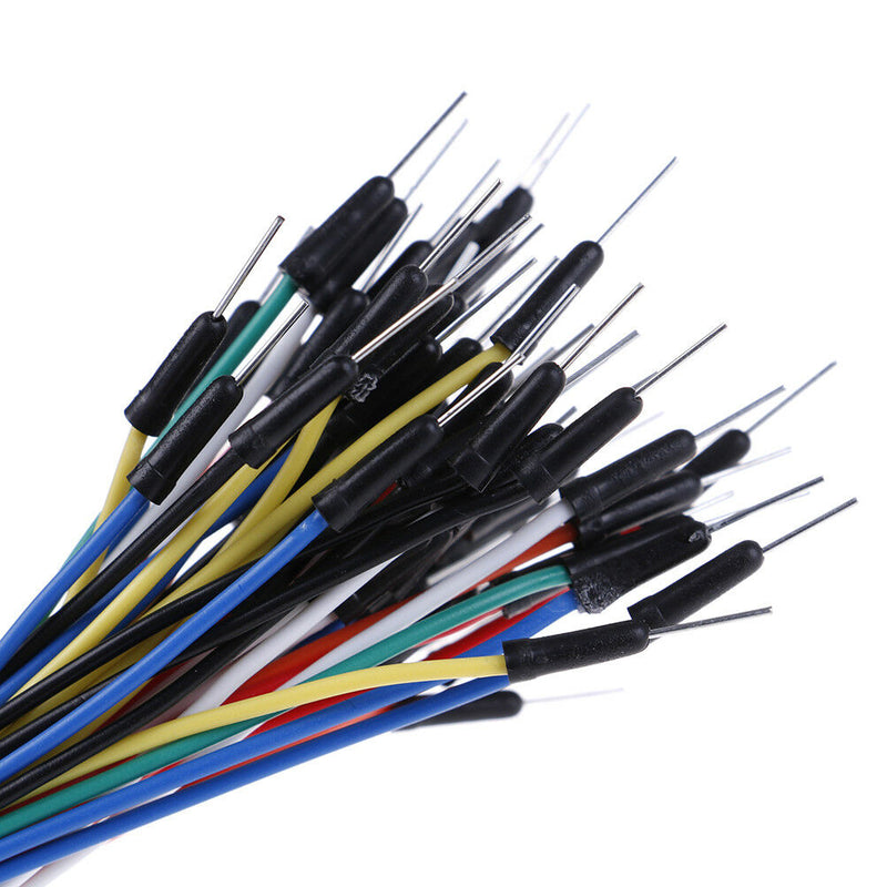 65x male to male solderless flexible breadboard jumper cable wires for arduin Gw