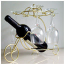 New Delicate Red Wine Bottle Glasses Holder Hanging Upside Down Cup Goblets