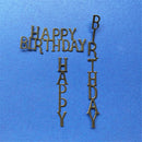2pcs Happy Birthday letters Metal Cutting Dies Stencil Scrapbooking decor DIY BX