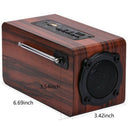 Loudspeaker  Wireless Bluetooth Speaker Wooden Super Bass Stereo Household