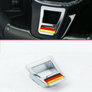 ABS Chrome Interior Steering Wheel Cover Trim For Volkswagen VW Tiguan 2015-2018