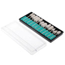 12pcs/Set Soft Felt Burrs Head Shank for Polishing Grinding Tool Set Wool NXY