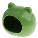 Ceramic Hamster Bed Comfortable Sleeping Small Animal Pet House Green