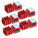 10pcs/lot Aluminum Cooler Heatsink For TMC2100 Stepper Motor Driver Red