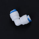 1Pcs 1/4" Tube to 1/4" Tube Push Fit Elbow Quick Connect connector RO System TE