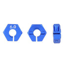 4Pcs/Set 1/10 Wheel Hex Drive 12x6mm w/ Pins Screws for Axial SCX10 HSP Blue