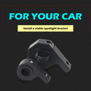 2pcs Horizontal Bull Bar Roof Roll Cage Holder for Offroad Work Light Bar