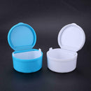 2 Layer Dental False Teeth Bath Box Denture Storage Box Case Container+Net