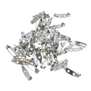 5X(50 piece Brooch Back Bar Pins 20 mm Safety Lock Q4Y1)