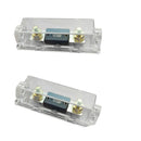 2 Pieces Car 0 4 8 Gauge Inline ANL Fuse Holder Box With 100A ANL Fuse