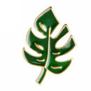 Leaves Brooch Button Pins Sweater Jacket Collar Badge Green Plant Jewelry G